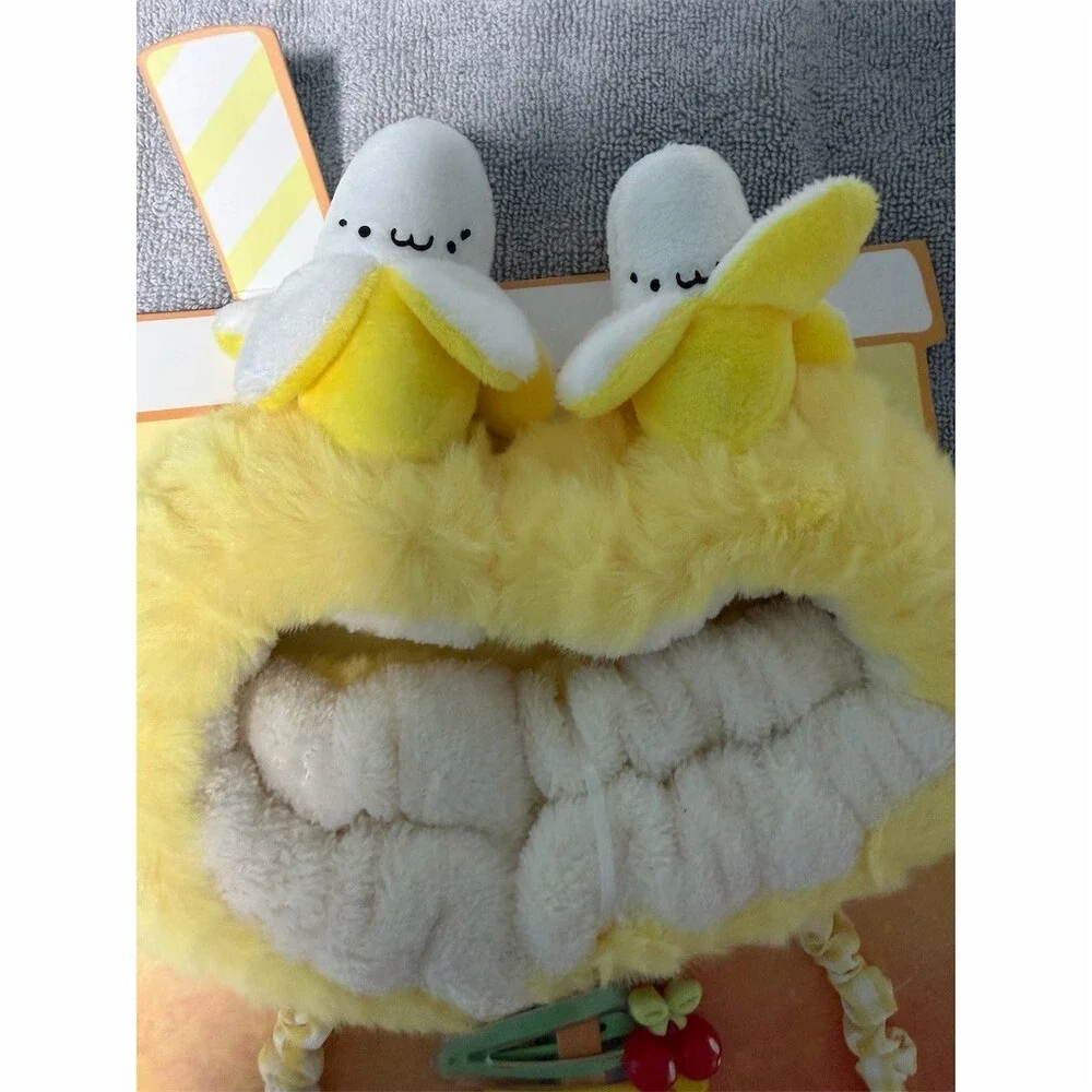 Fynn & Riley Kawaii Banana Plush Spa Headband Hair Accessories Set 13pc